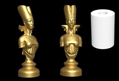 Силиконовый молд Шахматная фигура № 5 Ферзь/Королева Египет ( большая)