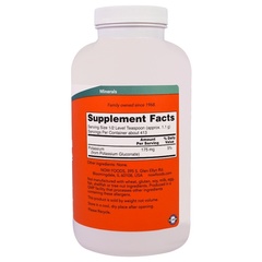 Now Foods, Порошок чистого глюконата калия, 454 г (1 фунт)