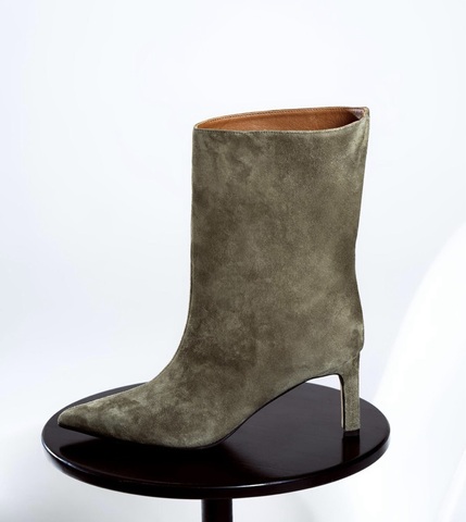 Полусапоги из натуральной замши NICOLE