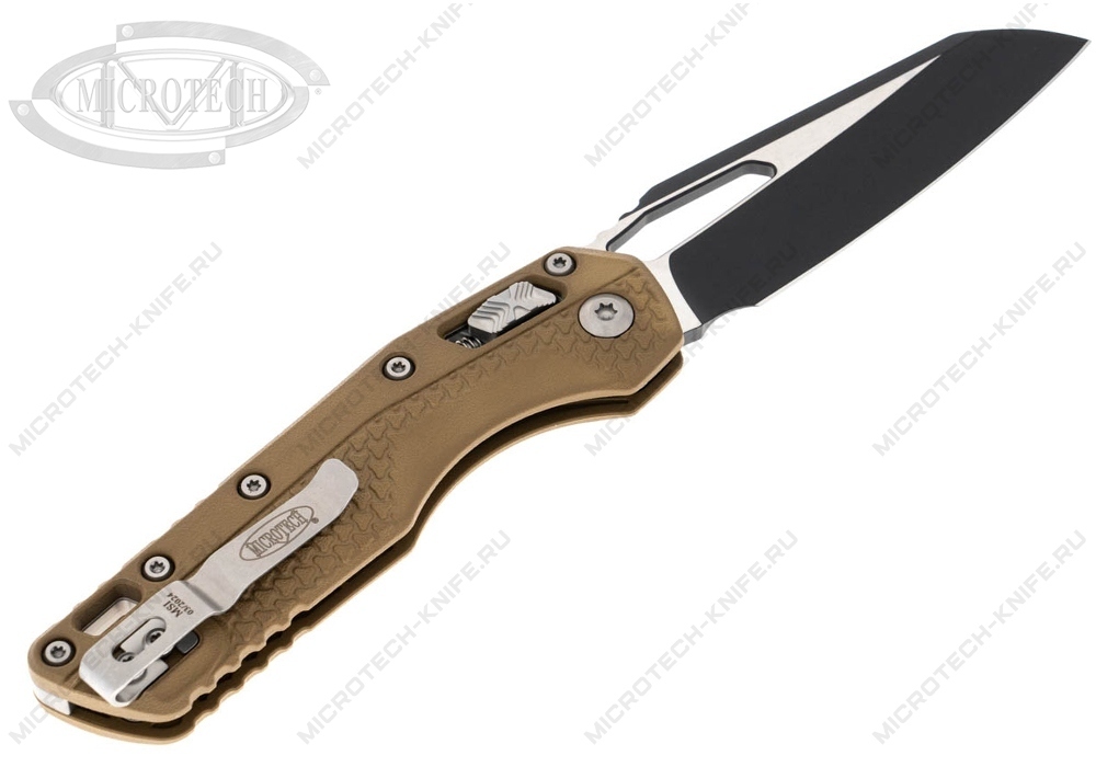 Нож Microtech 210T-1PMDE MSI Dark Earth RAM-LOK Black - фотография 