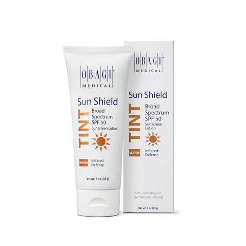 Тонирующее солнцезащитное средство SPF 50 с тёплым оттенком Obagi Sun Shield SPF 50 Warm