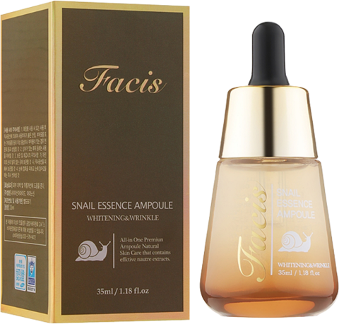 Jigott Facis Snail Essence Ampoule Сыворотка для лица с муцином улитки