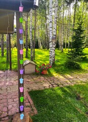 Дождевая цепь «Ведра. Пастель»