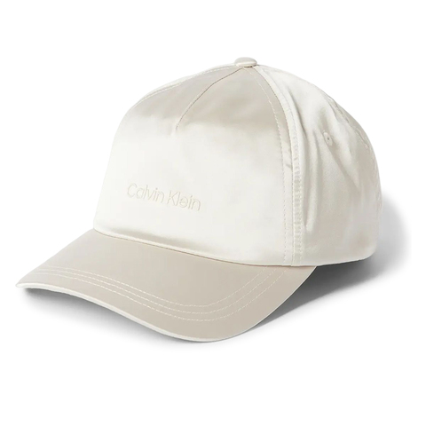 Кепка теннисная Calvin Klein Must Logo Satin Cap - dark ecru