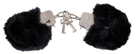 Черные меховые наручники Love Cuffs Black - Orion You2Toys 05261340000