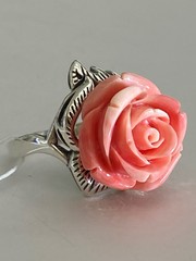 Роза (кольцо из серебра)