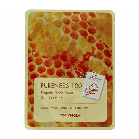 Tony Moly Propolis Mask Sheet Pure Energy 100 - Маска для проблемной кожи лица с экстрактом прополиса