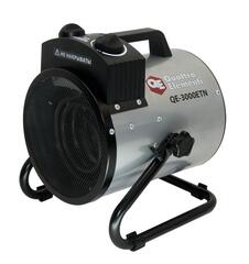 Нагреватель воздуха электрический с ТЭН QUATTRO ELEMENTI QE-5000 ETN (2.5/5,0 кВт, 220В, 500 м3/час) — цилиндр