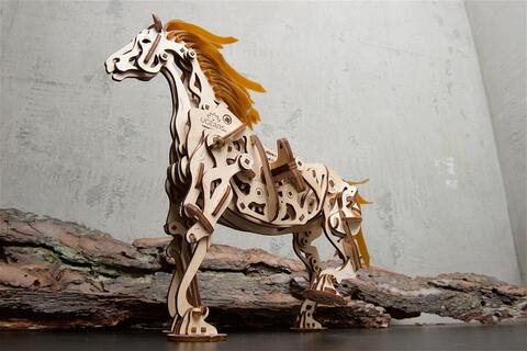 Лошадь-Механоид (Ugears) - Конь-Механоид, Деревянный конструктор, сборная механическая модель, 3D пазл