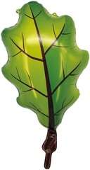 К Фигура, Дубовый лист, Зеленый, 27''/69 см, 1 шт.