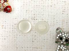 Пуговицы блузочные на ножке "карамелька", d 1,5 см, бледно-бежевый