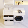Am.Pm M85AWPL1201WG X-Joy. Раковина над стиральной машиной. литьевой мрамор. левая. 120 см. белый глянец