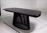 фото 3 Стол DESIO 180 PURE BLACK SOLID CERAMIC Черный мрамор матовый, керамика/Черный каркас, DISAUR на profcook.ru