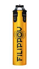 Боксерский мешок PREMIUM GEL FILIPPOV 150см/40см/100кг, желтый
