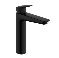 Hansgrohe Logis 71091670 Высокий смеситель для раковины (чёрный матовый) фото