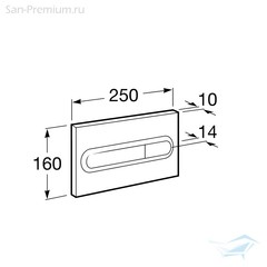 КЛАВИША СМЫВА ROCA PRO PL1 белая