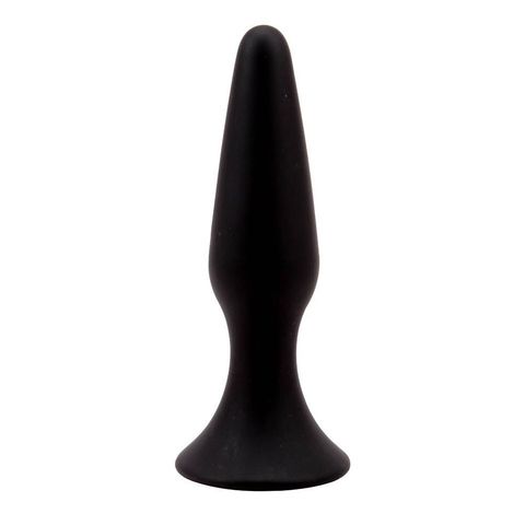 Черная анальная пробка L Silicone Plug - 12,8 см. - Chisa Black Mont CN-491446032