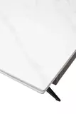 фото 8 Стол FORIO 160 MATT WHITE MARBLE SOLID CERAMIC / BLACK, DISAUR на profcook.ru