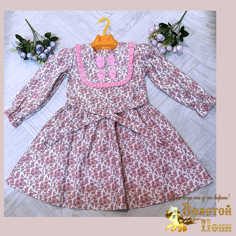 Платье хлопок/фланель (3-7) 241102-L1521