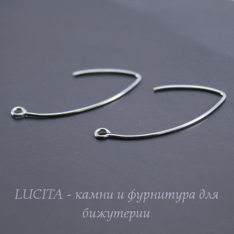 Швензы - крючки Длинные, 35х19 мм (цвет - платина), пара