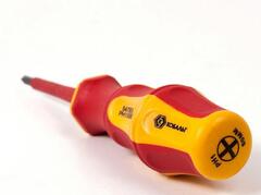 Отвертка диэлектрическая КОБАЛЬТ Ultra Grip PH-1 х 80 мм CR-V, двухкомпонентная рукоятка ( (646-492)