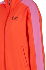 Женский теннисный костюм EA7 Woman Woven Tracksuit - cherry tomato