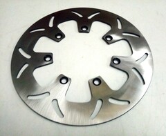 Диск тормозной передний на Kawasaki VN VULCAN 1500 1987-2008, серебристый лепестковый