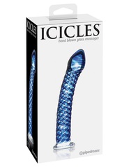 Стеклянный анальный стимулятор Icicles №29 - 19,7 см. - 