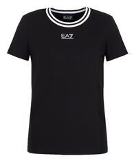 Женская теннисная футболка EA7 Woman Jersey T-Shirt - black