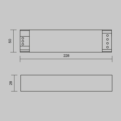 Блок питания Maytoni Power supply magnetic PSL007-200W-48V-IP20