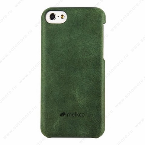 Накладка Melkco кожаная для iPhone 5C Leather Snap Cover (Classic Vintage Green)