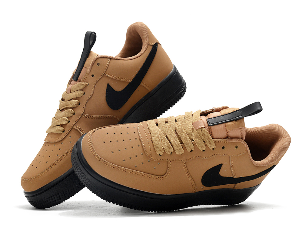 nike air force 1 wheat black