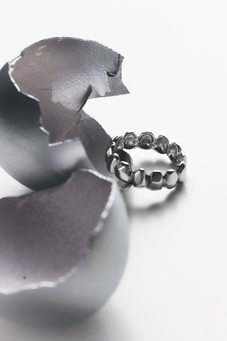 Серебряное кольцо «Цыпа» мини