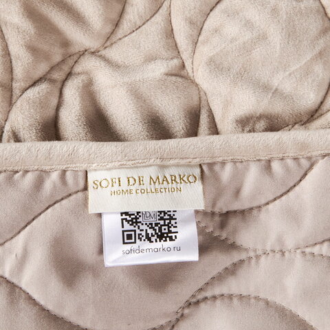 Покрывало 240x260 Sofi De MarkO Нобилис светло-бежевое