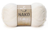 Пряжа Nako Calico молочный 3782