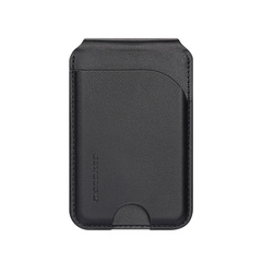 Магнитная подставка картхолдер черного цвета от Dux Ducis, серия Neva Series Magnetic Wallet Stand