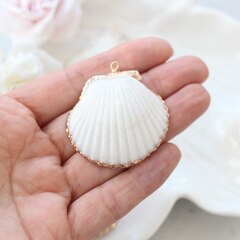 Подвеска Ракушка с позолотой 30-50 на 30-50 мм, РК054