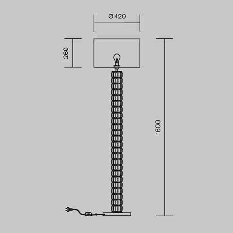 Торшер Maytoni Talento DIA008FL-01CH