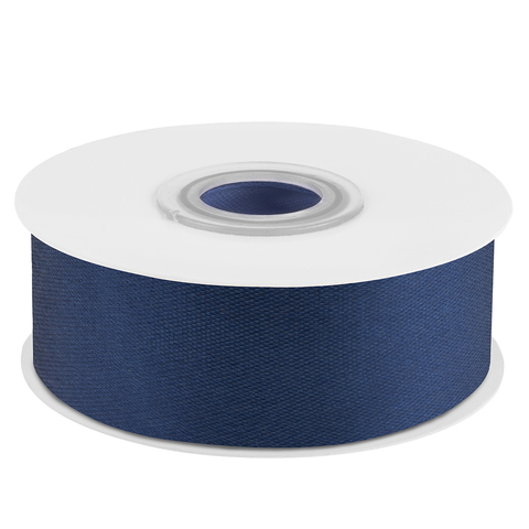 Лента Атласная (2,5см*22,85м) Темно-синий (Navy Blue)