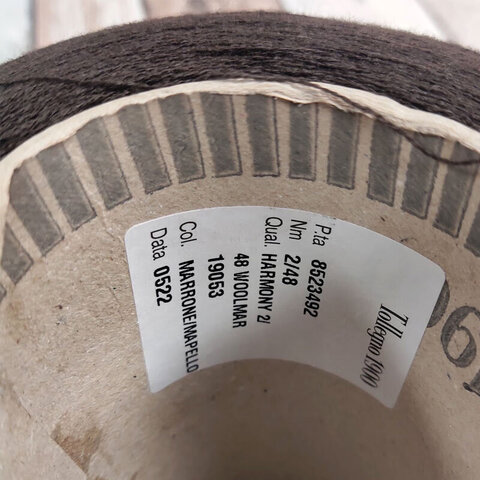 Меринос экстрафайн Tollegno 1900 Harmony 2/48 кофейно-коричневый