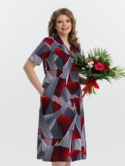 4536 Халат на пуговицах