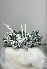 Новогодняя композиция из датской ели