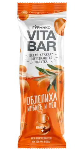 Основа для приготовления напитка Гурмикс VITA BAR Облепиха, имбирь и мёд, 25 мл