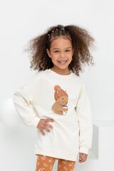 джемпер  для девочки  КР 302186/молочный к411