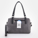 Сумка Саломея 1105 македония серый + черный