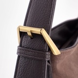 Сумка Саломея 485 эко-замша шоколад