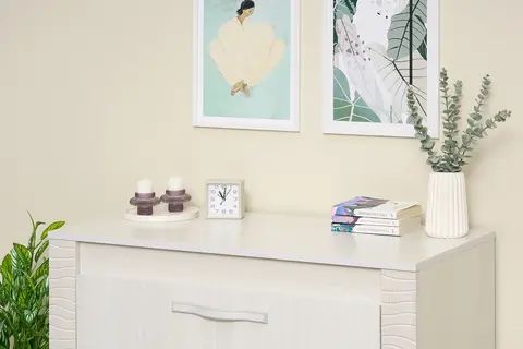 Комод Монако с ящиками КМ-15 ясень белый