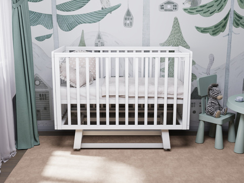 Кровать Incanto Anniken продольный маятник цвет белый