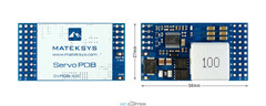 Плата распределения питания для cервоприводов Matek SVPDB-12S (Servo PDB), с стабилизатором напряжения BEC 12A 9-55V to 5/6/8V