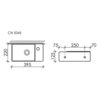 Ceramica Nova Element CN5045 Умывальник подвесной прямоугольный (чаша слева, отверстие под смеситель справа), 39.5x22, цвет: белый